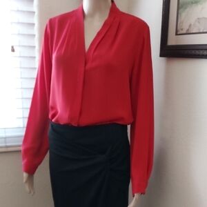 Pick 2 Items Labeled 2 For $9!! Violet & Claire Red Blouse Elegant Top